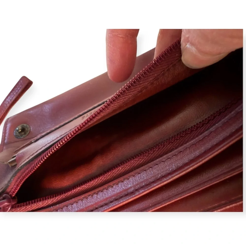 LE TIERCE MAROQUINIER PARIS VINTAGE LEATHER WRISTLET/CLUTCH NWT! - Picture 14 of 16